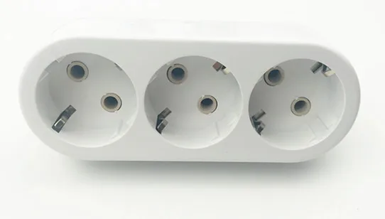 

Hot 250V 16A 1 to 3 EU Plug Sockets Outlet ,AC Power Charger Wall Socket Plug Mains Strip Adapter