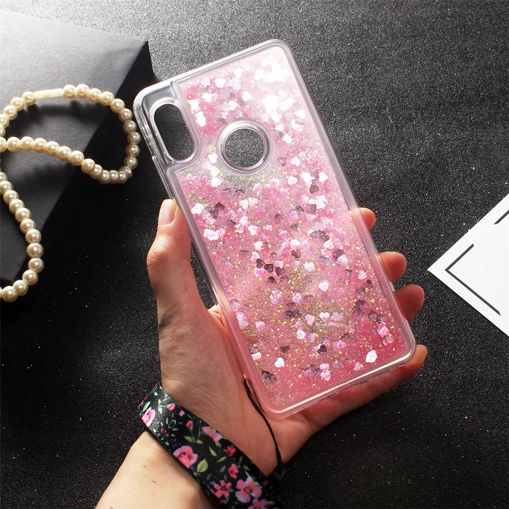 Luxury Glitter Flamingo Case For Xiaomi 6X A2 Cover Silicone Soft Cases For Xiao Mi 6X A2 Dynamic Liquid Quicksand Case Coque4
