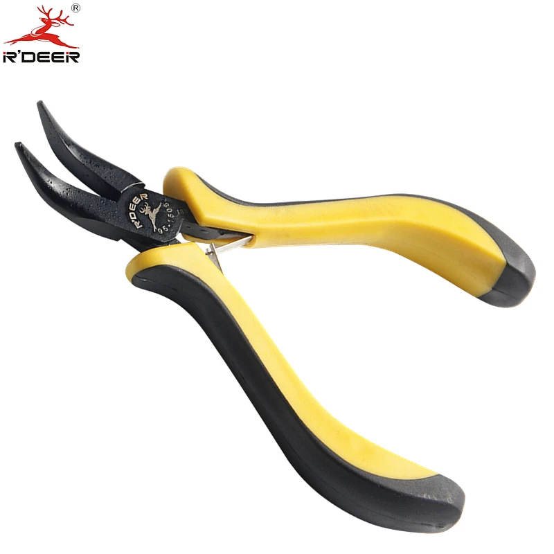 

RDEER Bending Nose Pliers 5''/125mm Dipped Handle Shear Sharp Wire Strippers Ferronickel Alloy Multi-tool Repair Tools