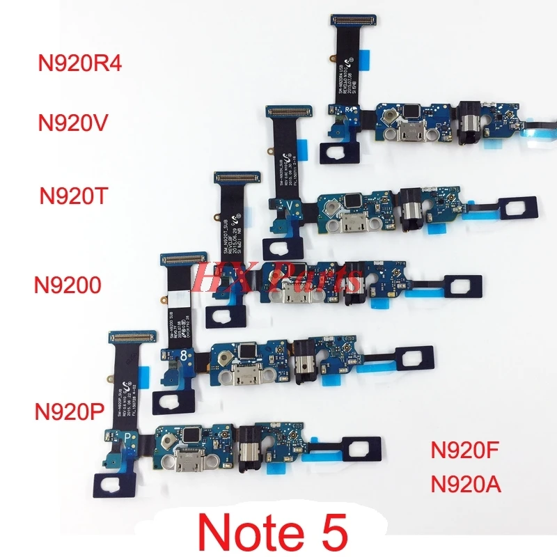 

5 PCS USB Charging Port Flex Cable For Samsung Galaxy Note 5 N920F USB Charger Plug Dock Connector Replacement Parts