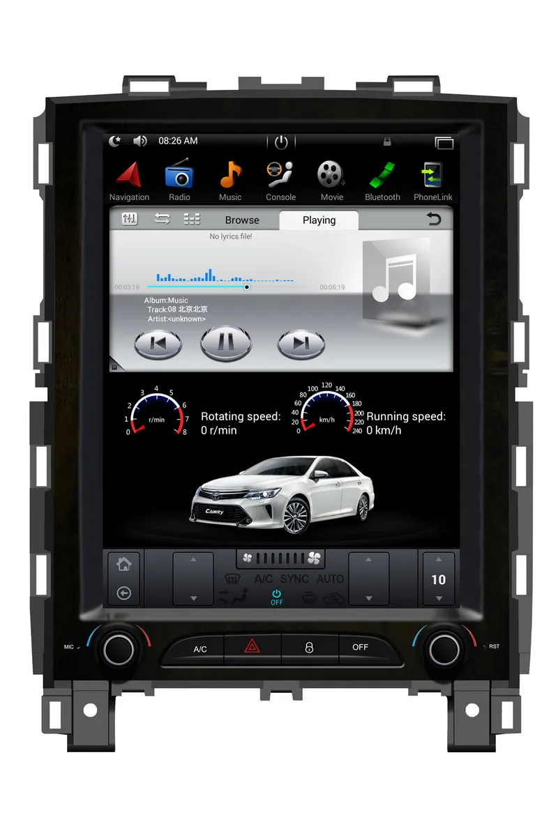 Cheap 10.4" Vertical Screen Tesla Style Android 7.1 Car GPS Navigation for Renault Koleos 2017 Megane 2017 with Radio BT Stereo Player 1