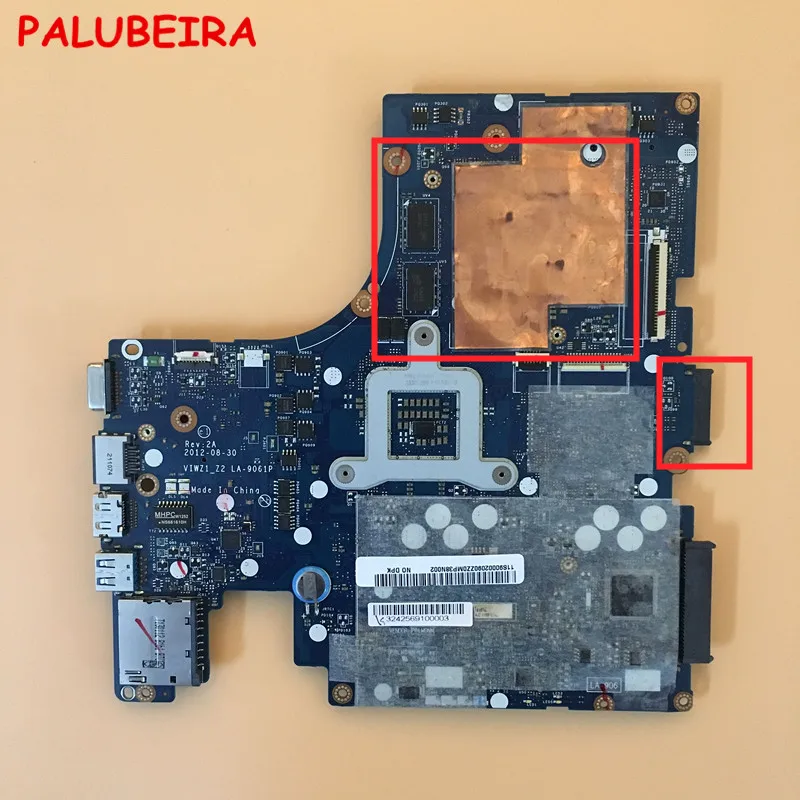 PALUBEIRA VIWZI_Z2 LA-9061P Laptop motherboard for Lenovo Z400 Test original mainboard