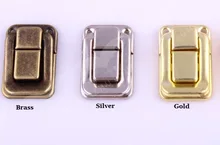 50PCS/LOT Latch Latches Clasp Buckle Hasp For Jewelry Chest Gift Wine Music Box Dollhouse