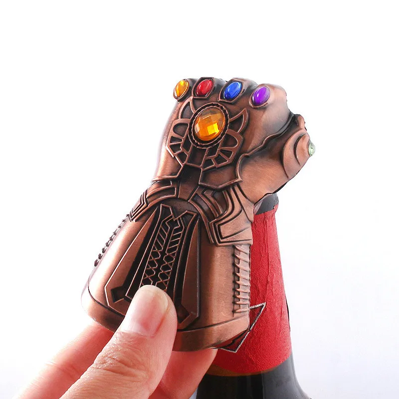 

Avengers Thanos Gauntlet Glove Beer Bottle Openers Thanos Fist Shaped Bottle Opener Jar Openers Cosplay Model Figure Gift