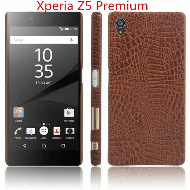 Для sony Xperia Z5 компактный Z 5 чехол крокодил узор тонкий жесткий для Премиум телефон