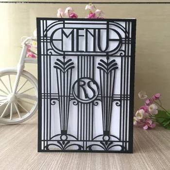 

20pcs/lot Laser Cut Personalized Door Pattern Birthday Party Invitations Wedding Card Thank You Rewards Gift