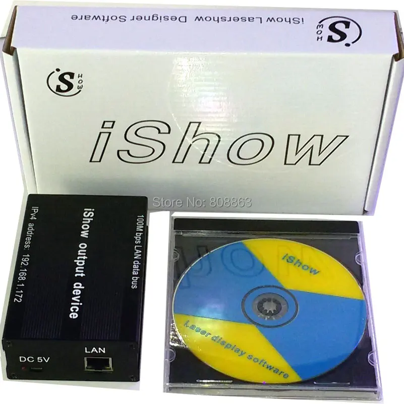 Eshiny iShow V3.0 лазерное шоу программное обеспечение ILDA+ RJ45 USB интерфейс для дискотеки DJ DMX бар сценический лазерный светильник, похожий на QUICKSHOW N9T92