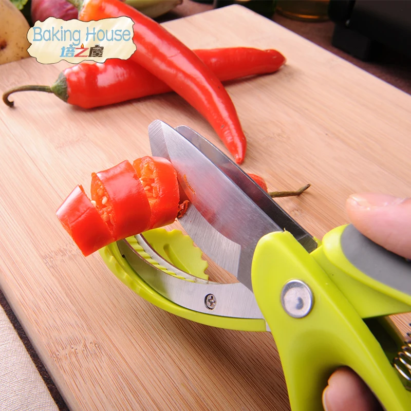 Vegetables Choppers Slicer Kitchen Cutter Salad Fruits Scissors Lettuce