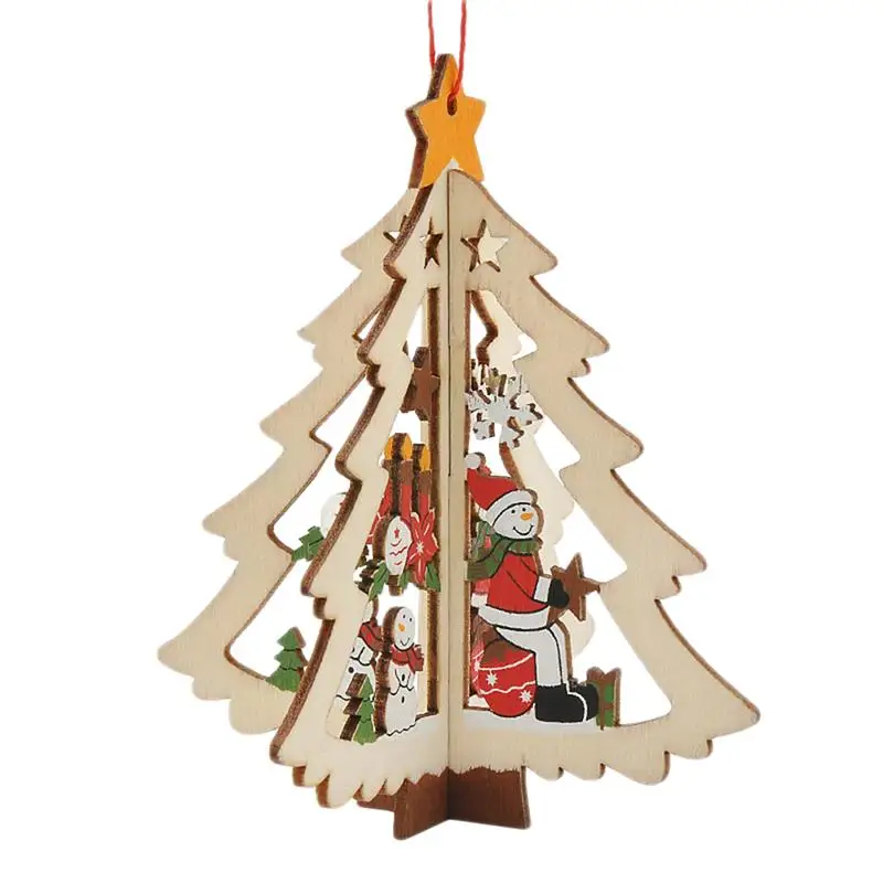 

1Pcs Christmas Trees Christmas Delicate Xmas 3D Ornaments for Xmas Tree Decor Hanging Party Festival Decoration