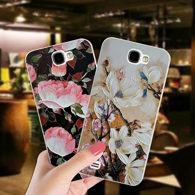 

ShuiCaoRen Luxury Silicone Case For Samsung GALAXY Note 2 N7100 Pretty Flower TPU Phone Cover Bag For GALAXY Note2 Cases