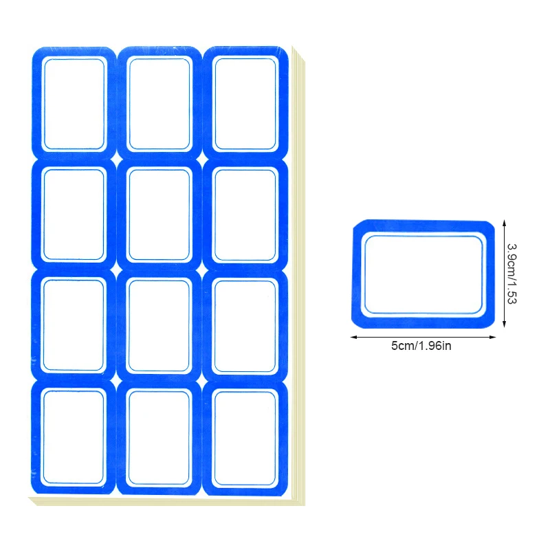70 шт. офисная наклейка стикеры s канцелярская этикетка красный/синий прямоугольник самоклеющиеся рукописные этикетки пустой стикеры