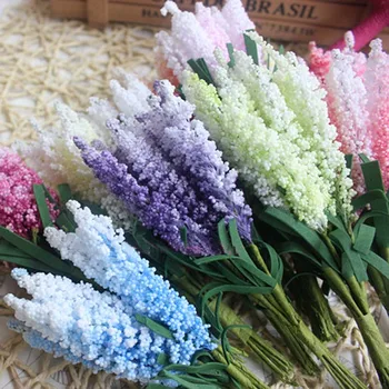 

14CM Fake Lavanda for Home Decor,Artificial Foam PE Hyacinth Bouquet,Wedding Decoration Centerpieces,Boutonniere Mariage Homme