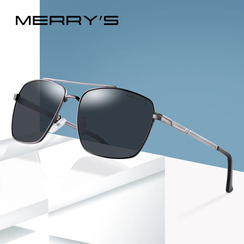 

MERRY'S DESIGN Men Classic Sunglasses Aviation Frame HD Polarized Sun glasses Men Driving Eyewear Travel UV400 Protection S'8150