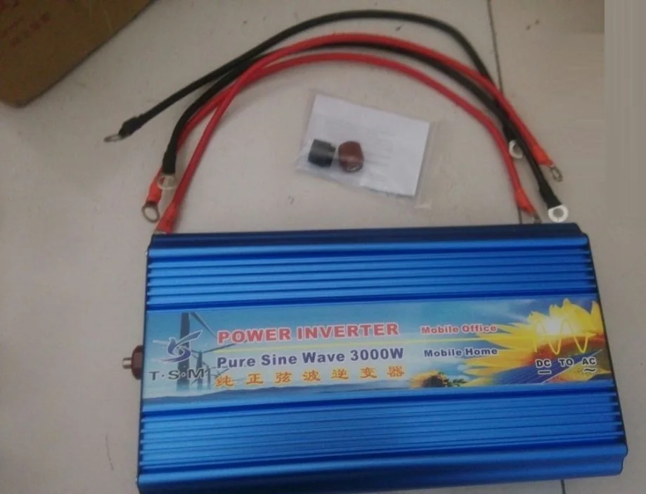 Бесплатная доставка 3 кВт 3000 Вт DC12V к AC120V 60 Гц Чистая синусоида Инвертор двойное
