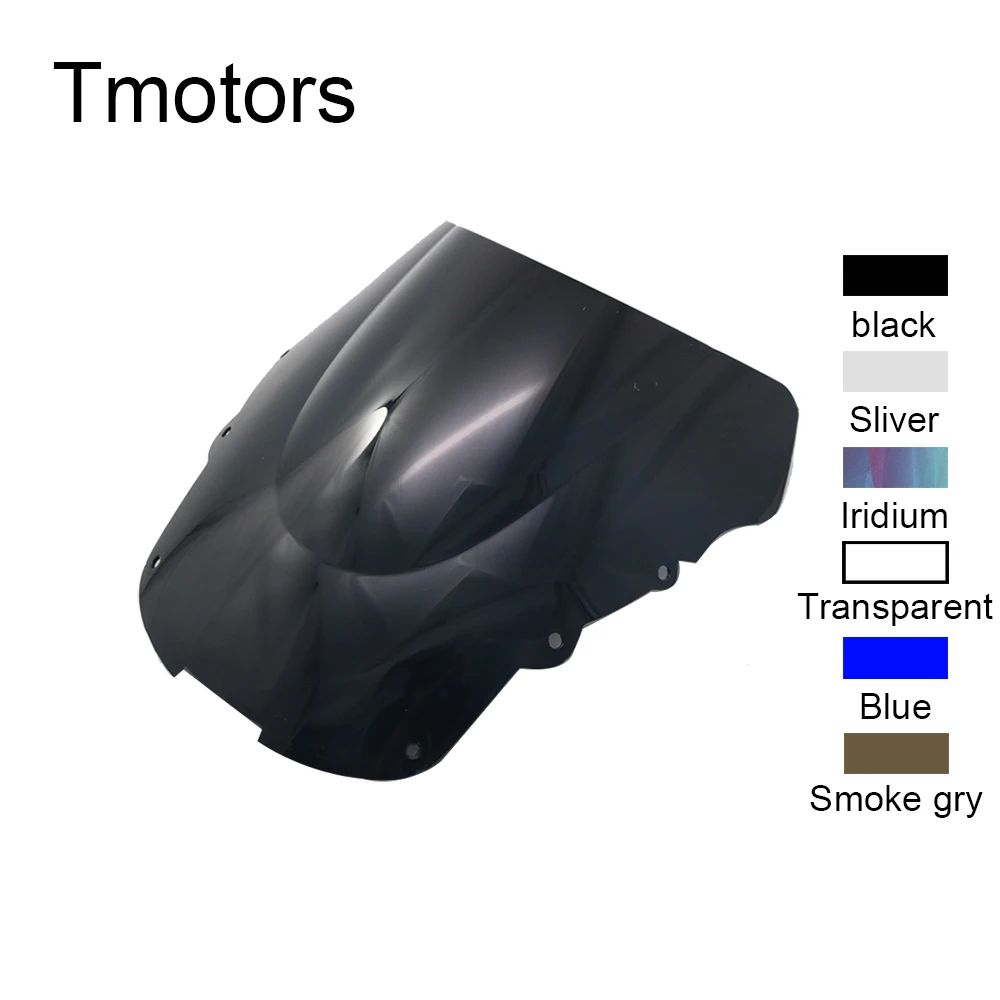4 Motorcycle Motorbike Windshield Double Bubble Windscreen Wind Deflectors Air Flow For Honda