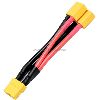 

XT90 plug wire parallel connector cable to increase battery capacity & keep same voltage