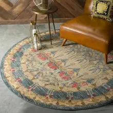 Нордический Ретро этнический жаккардовый Мандала Круглый коврик цветок нордический Печатный круглый ковер для гостиной детской комнаты большой коврик хо