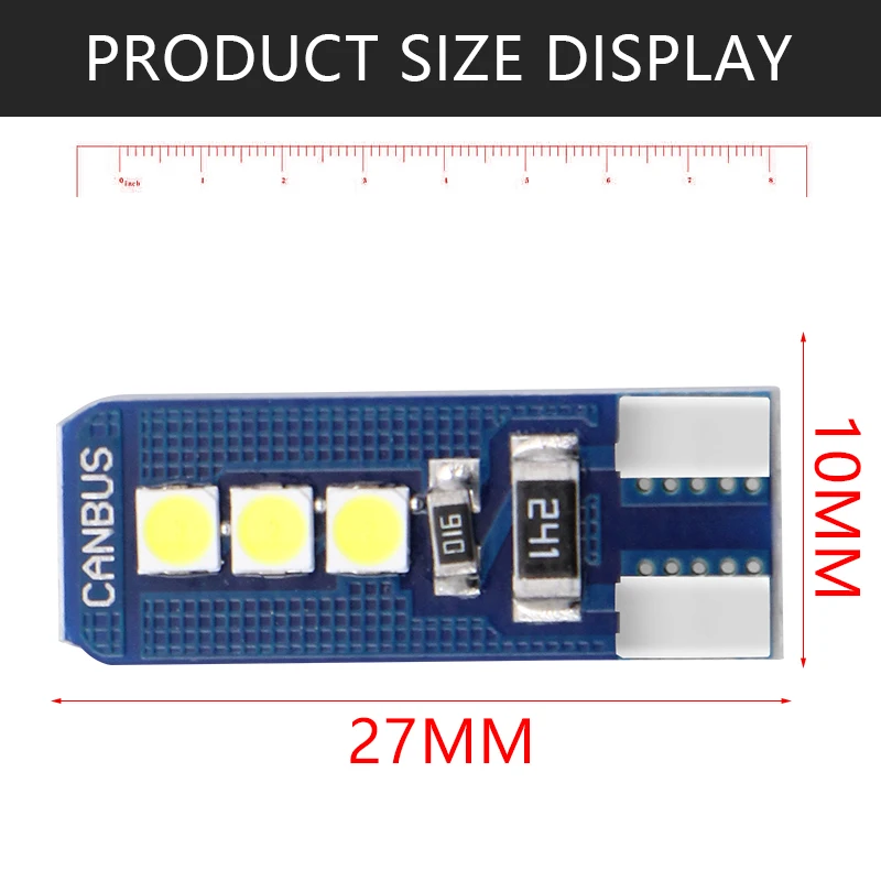 1 шт. T10 светодиодный 194 168 W5W яркий двойной Canbus 6 SMD 5050 интерьер автомобиля лампы
