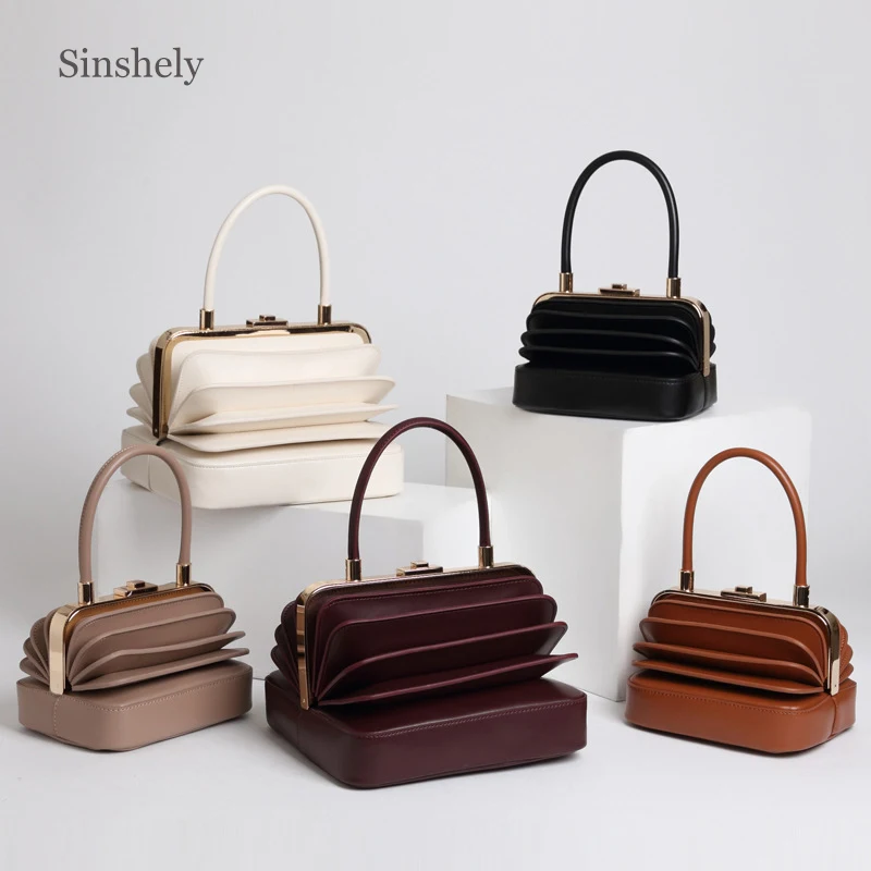 

Fashion Catwalk Show Handbag Women New Ladies Genuine Leather Fold Hand Bag