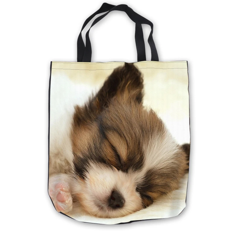

Custom Canvas yorkshire terrier dog ToteBags Hand Bags Shopping Bag Casual Beach HandBags Foldable 180713-1-18