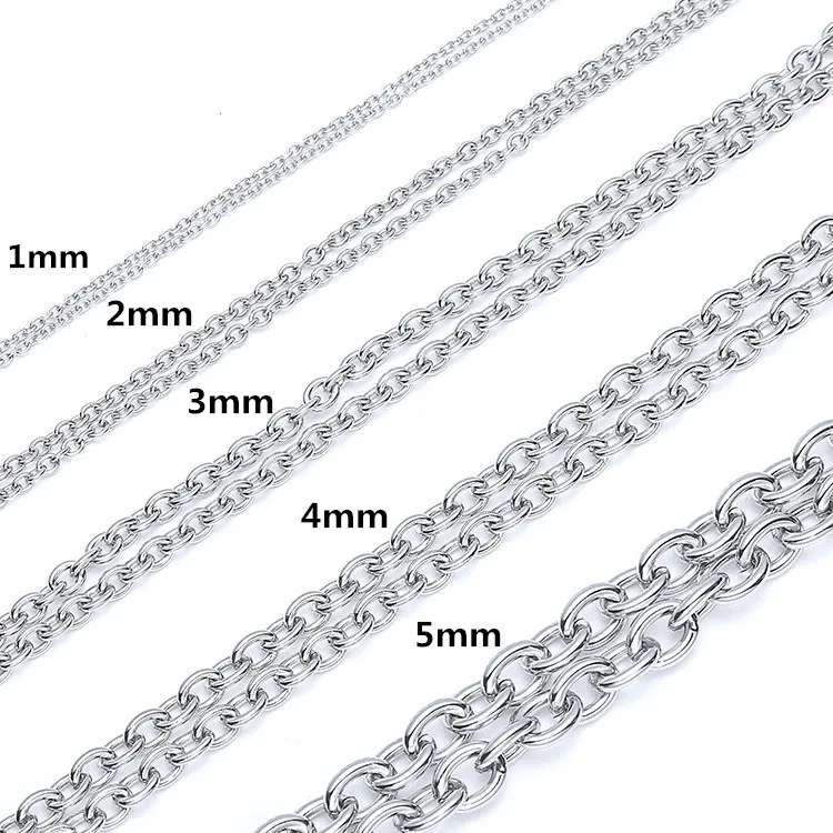 316L stainless steel O-shaped Chain Necklace Titanium chain | Украшения и аксессуары