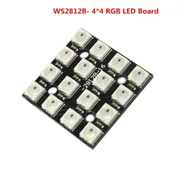 Умная электроника 5 V 5050 RGB Светодиодная панель WS2812B 4*4 16-бит для arduino Diy Kit