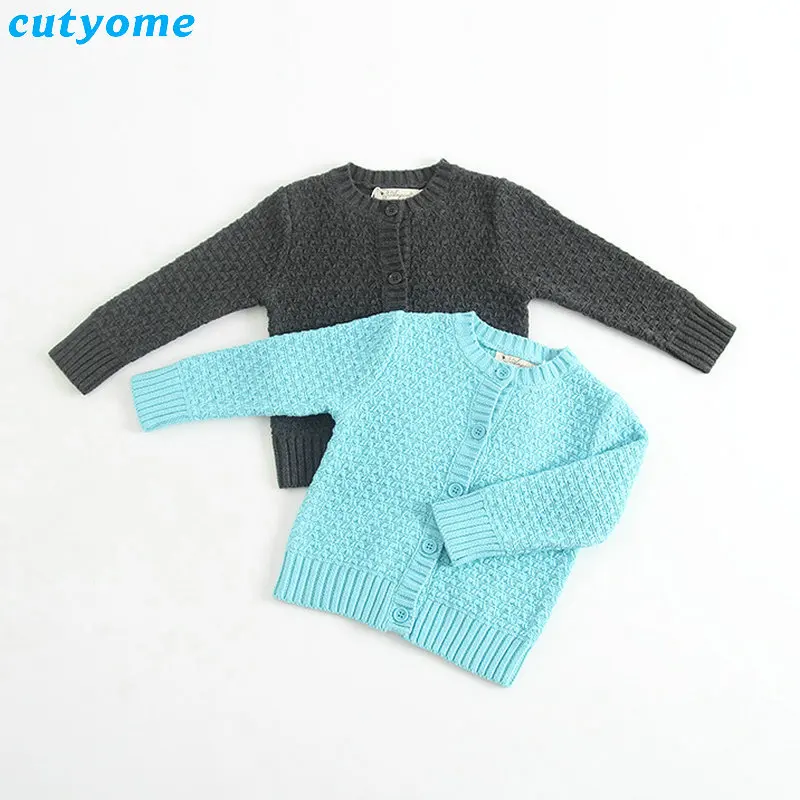 Детский хлопковый свитер для девочек; вязаный свитер с длинными рукавами для маленьких мальчиков; сезон весна-осень; теплая одежда; Верхняя одежда для маленьких девочек