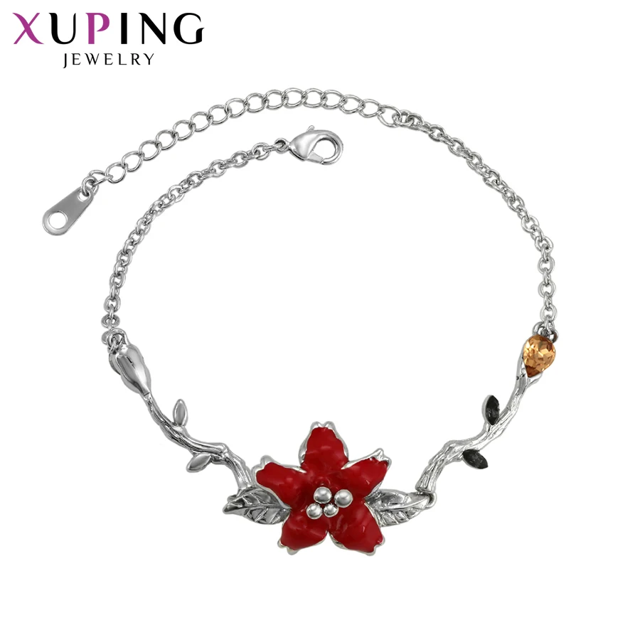 Xuping браслеты в форме цветка кристаллы от Swarovski модные ювелирные изделия милые