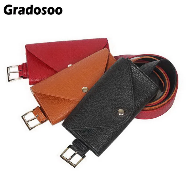 Gradosoo новые женские поясные сумки Модные PU кожаные дорожные мини-сумки для