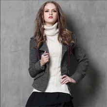 Винтаж Тонкий Зима Для женщин пальто толстый шерстяной теплое пальто Для женщин теплая кашемировая куртка Женский Открыть стежка офисные Пальто для будущих мам 0.9 кг Вес