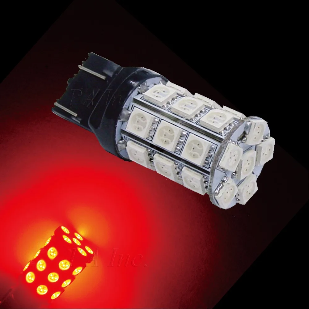 

PA LED 2pcs x Super Bright T20 7440 Color RED 14V Motorcycle License Plate Light 30SMD 5050 LED