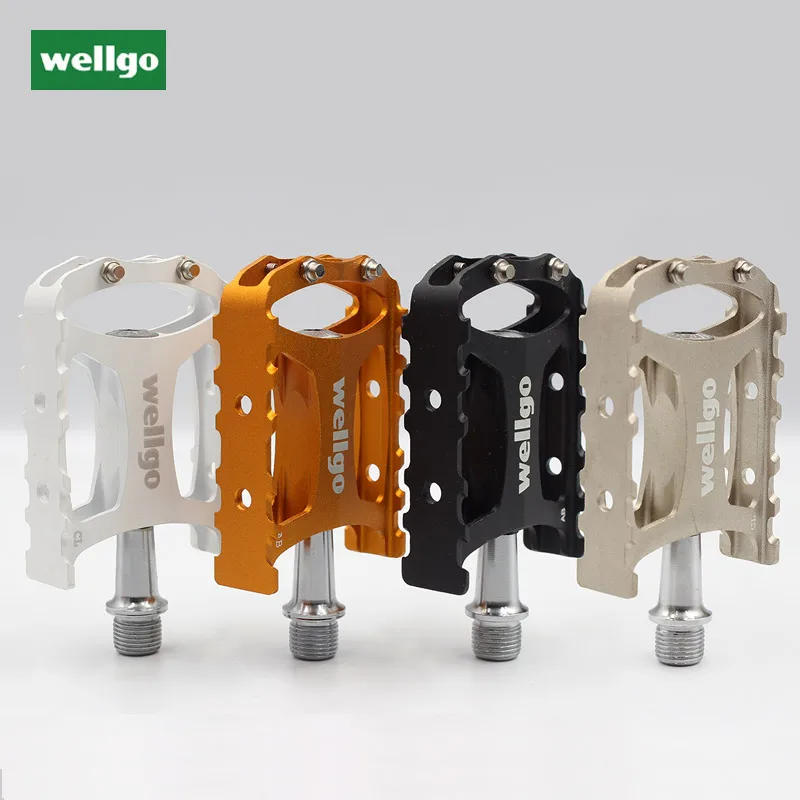 

Wellgo M079 pedals bicycle mtb mountain bike pedal alloy DU sealed bearings CrMo axis ultralight 238g cycling BMX bike parts