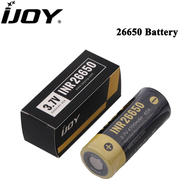 Оригинальный аккумулятор IJOY INR 26650 емкость 4200 мА/ч 3 7 В 40 А перезаряжаемая батарея