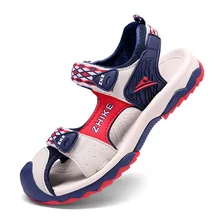 MudiPanda Boys blue beach Sandals Summer New Children's Wild Shoes Big Boy Student Boy Non-slip Soft Bottom Sandals kids shoes wild boy