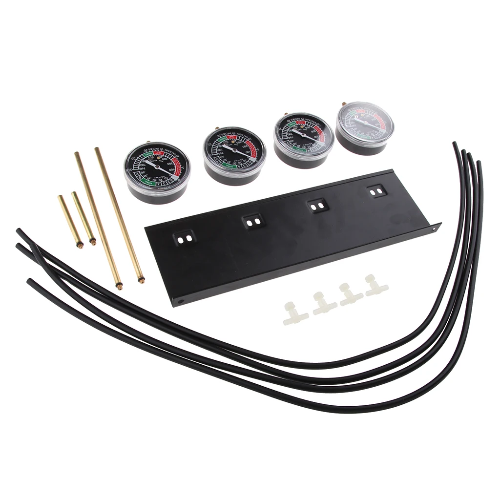 

4 Carb Motorcycle Carburetor Synchronizer Vacuum Gauge Tool Sync Gauge Balancer Replacement for Yamaha for Honda