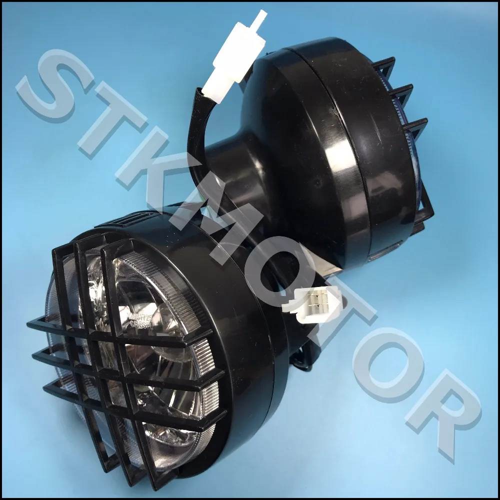 

Left And Right Bug Eyed Dual LED Head Light Headlight Headlamp For 2009-2015 YAMAHA Zuma BWS 125 YW125