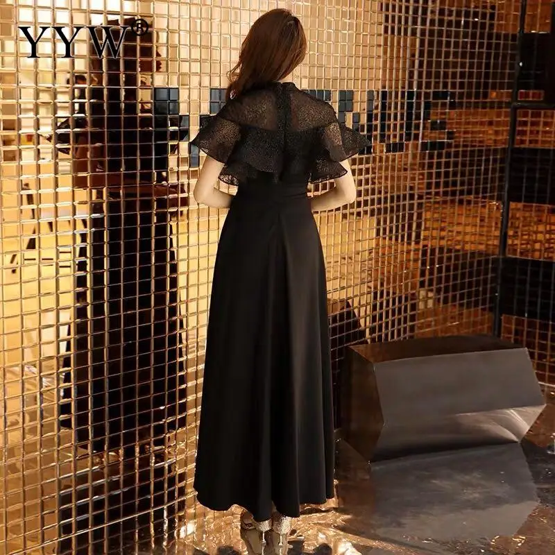 Robes De Soiree элегантное женское вечернее платье 2020 с однотонным гофрированным