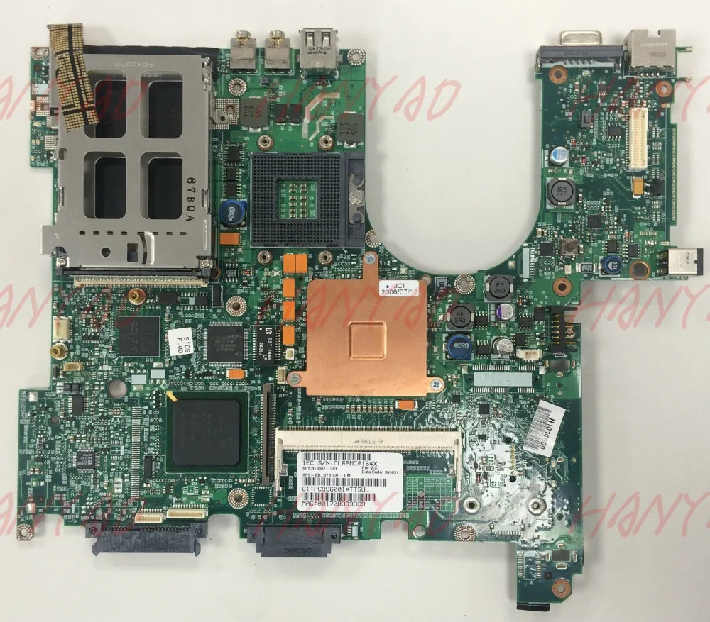 Материнская плата ddr2 для ноутбука hp nx6310 413667-001 6050a2035001-mb-a05 Бесплатная доставка 100%