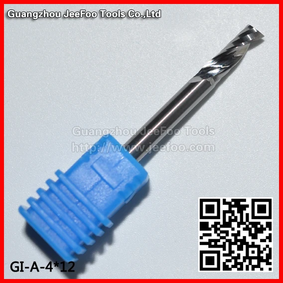 

Shank 4mm 6mm 8mm Soild Carbide Flat Endmill One Flute Spiral Cutter For CNC Router Machine A series