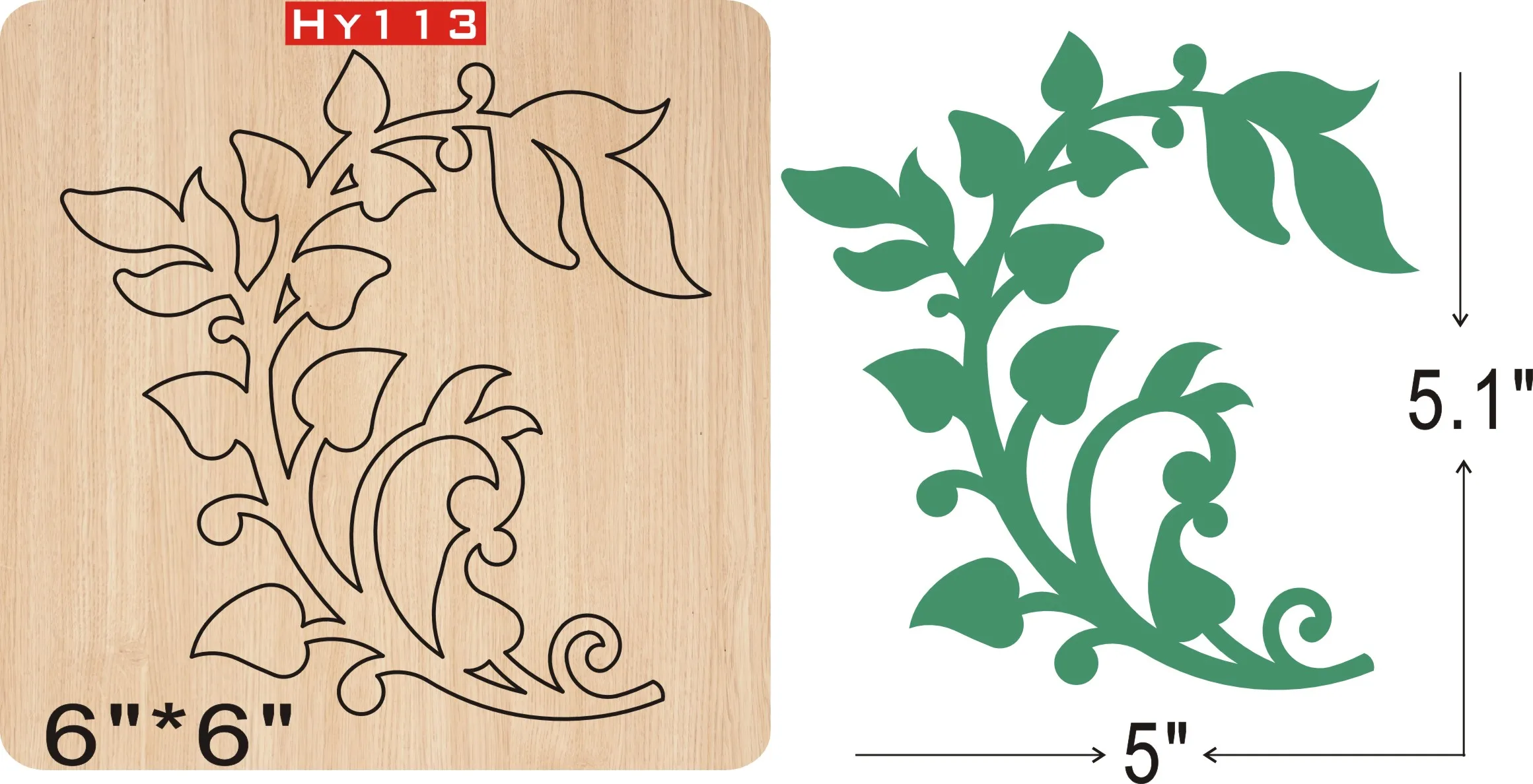

Green leaf new dies for 2019 die cut wooden dies