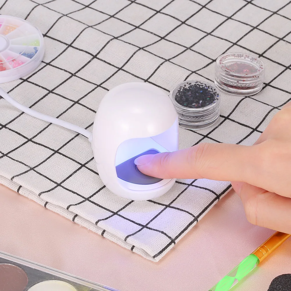 UV/Светодиодный Mini 3 Вт Сушилка для ногтей Гель лак 30 s быстро сохнет отверждения