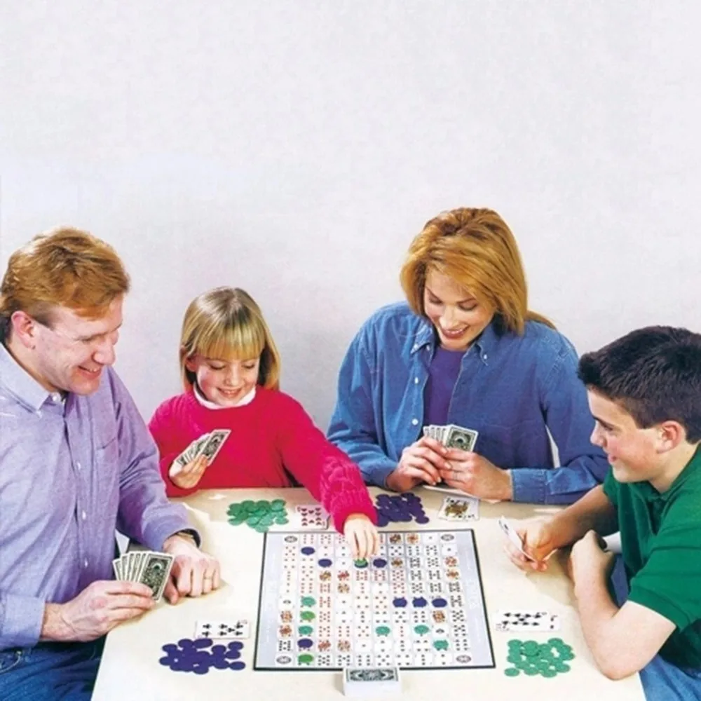 2019 juegos de fiesta secuencia jugando a las cartas de juego de estrategia fiesta familiar escuela juego inglés árabe tarjetas juego de mesa