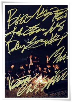 

Seventeen autographed signed group photo 4*6 freeshipping 12.2016