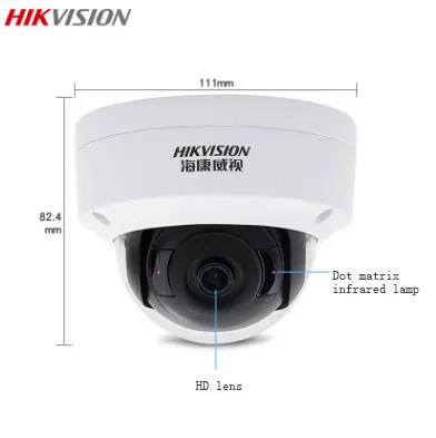 Origianl Hikvision безопасности Камера H.265 CCTV DS 2CD2185FWD IS 8 Megapixesl купольная ip камера