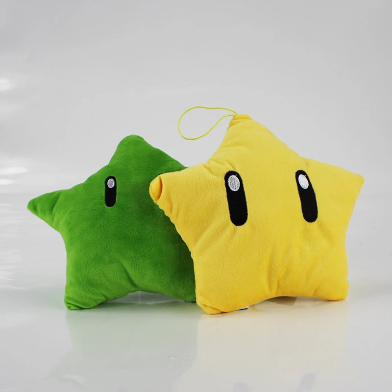 20cm 2color Super Mario Galaxy Star Plush Toys Stuffed Doll Yellow Green Star Plush Soft Throw Pillow Pendant Toys Gifts Super Mario Galaxy Plush Super Mariomario Plush Doll Aliexpress