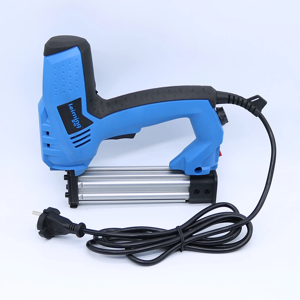 200V-240V Electric Staple Gun 2 In 1 Brad Nailer & Stapler Electric Nail Power Tool with 500 pcs nails for wood furniture 4