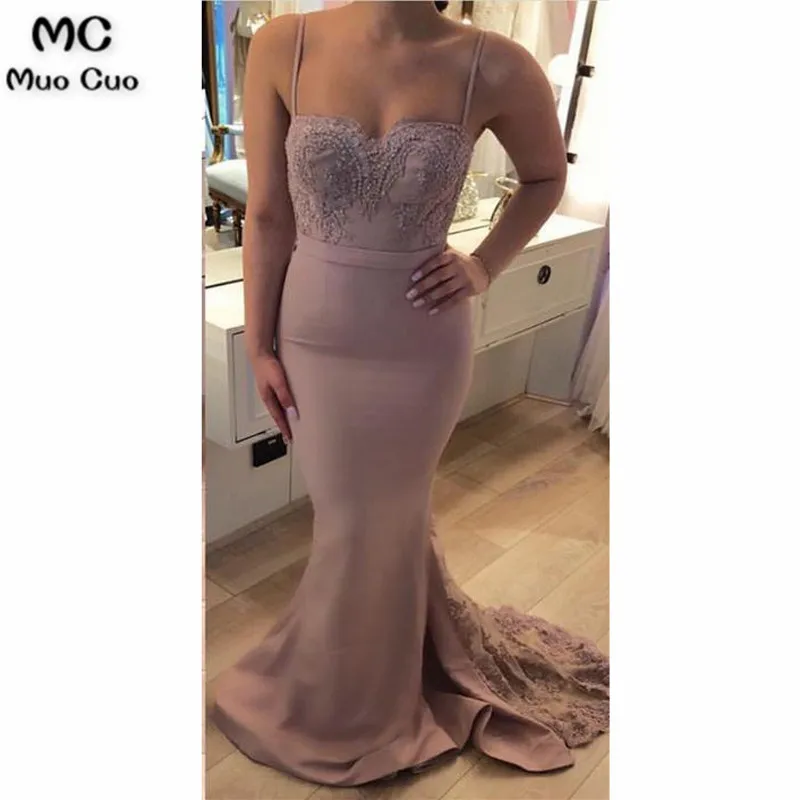 Spaghetti Strap Mermaid Bridesmaid Dresses Sexy Lace Bridesmaid Dresses332