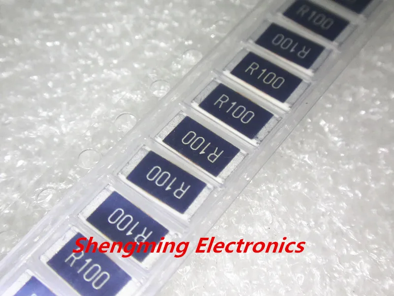 100Pcs 1/% 1W Wattage 2512 Chip SMD Resistors 0.1 Ohm Resistance