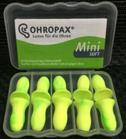 5 пар Ohropax Мини Мягкие беруши моющиеся поролоновые беруши спящие шумоподавляющие беруши для женщин и детей