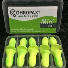 5 пар Ohropax Мини Мягкие беруши моющиеся поролоновые беруши спящие шумоподавляющие беруши для женщин и детей